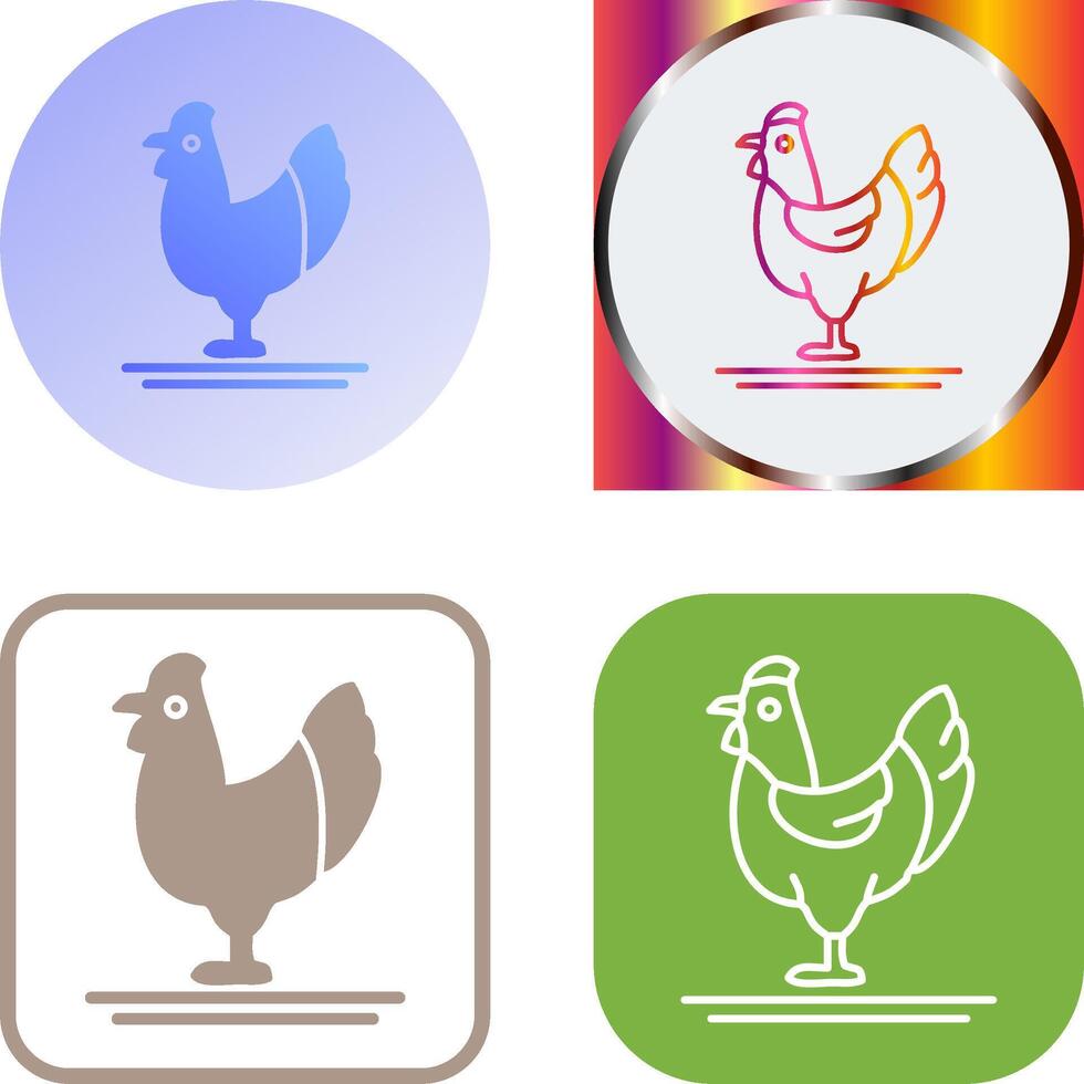 Poultry Icon Design vector