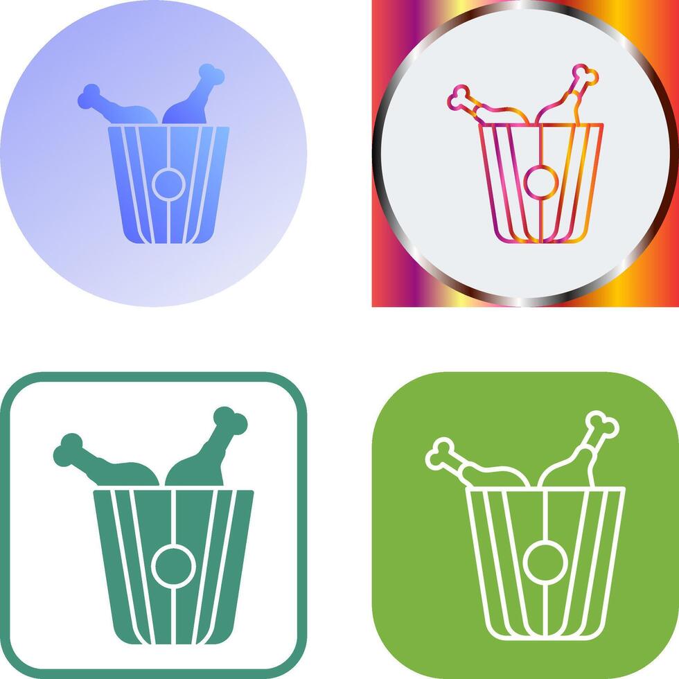Fried Chicken Icon vector
