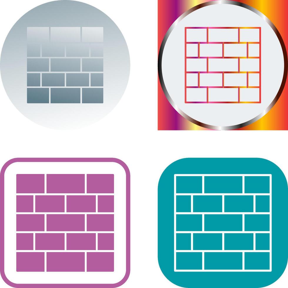 Wall Icon Design vector