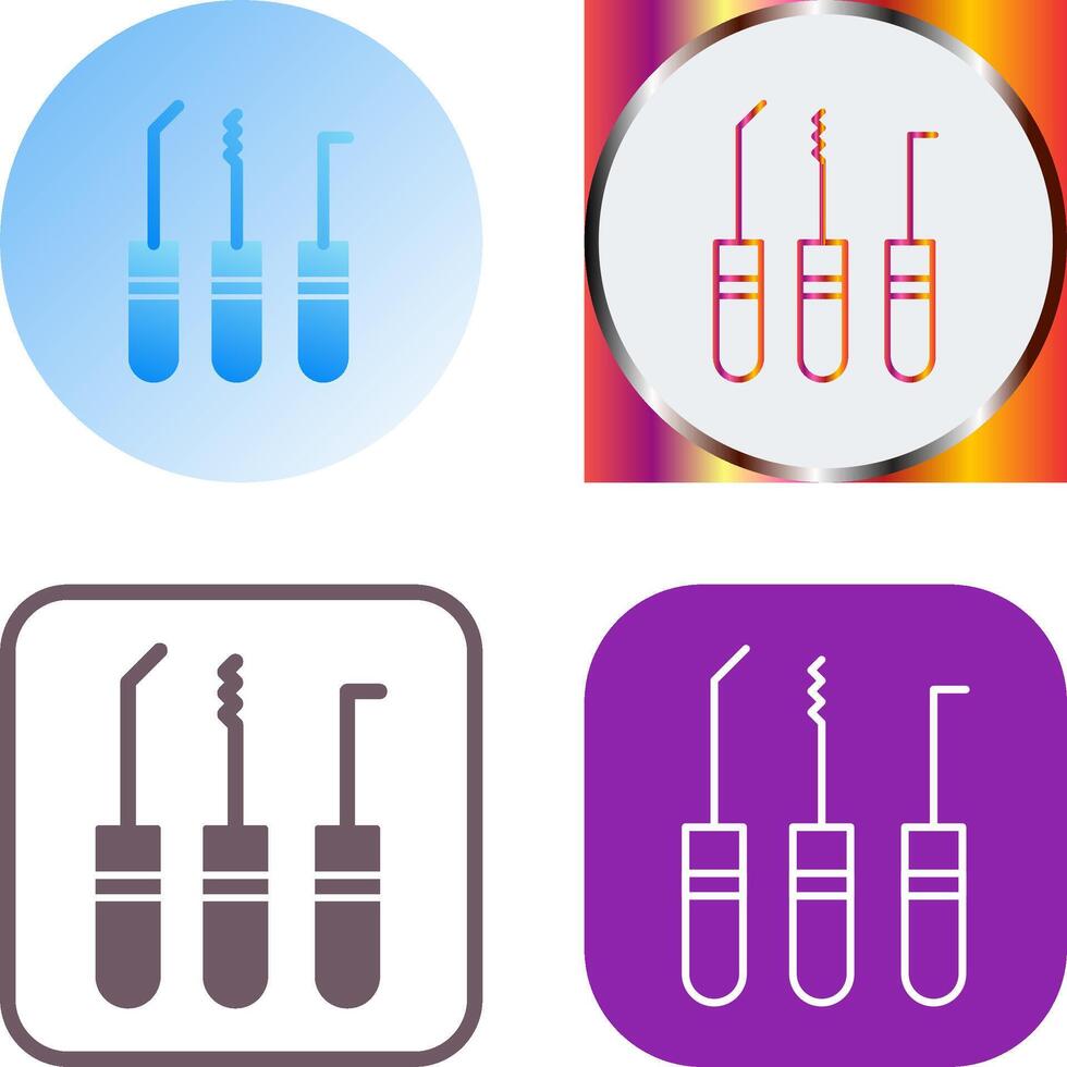 Lockpick Icon Design vector