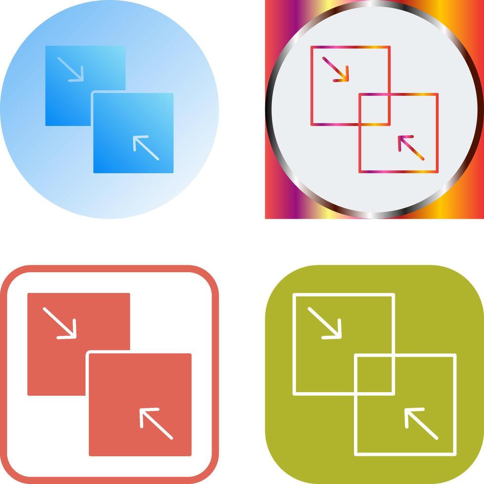 Combine Icon Design vector