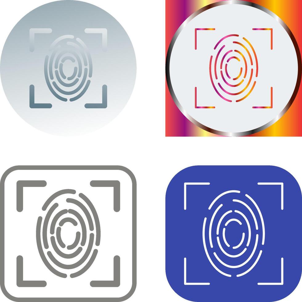 Fingerprint Icon Design vector