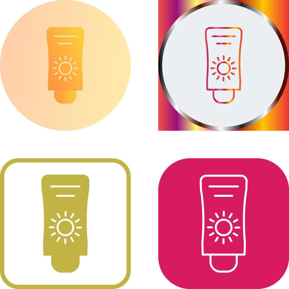 Sun Cream Icon vector
