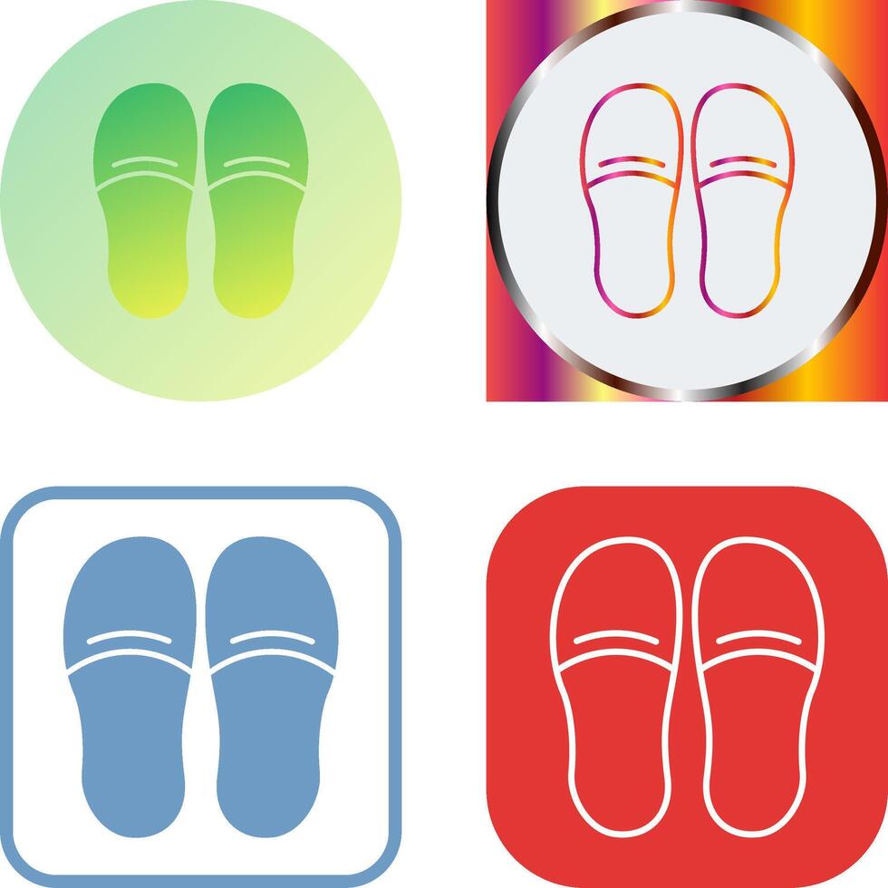 Slippers Icon Design vector