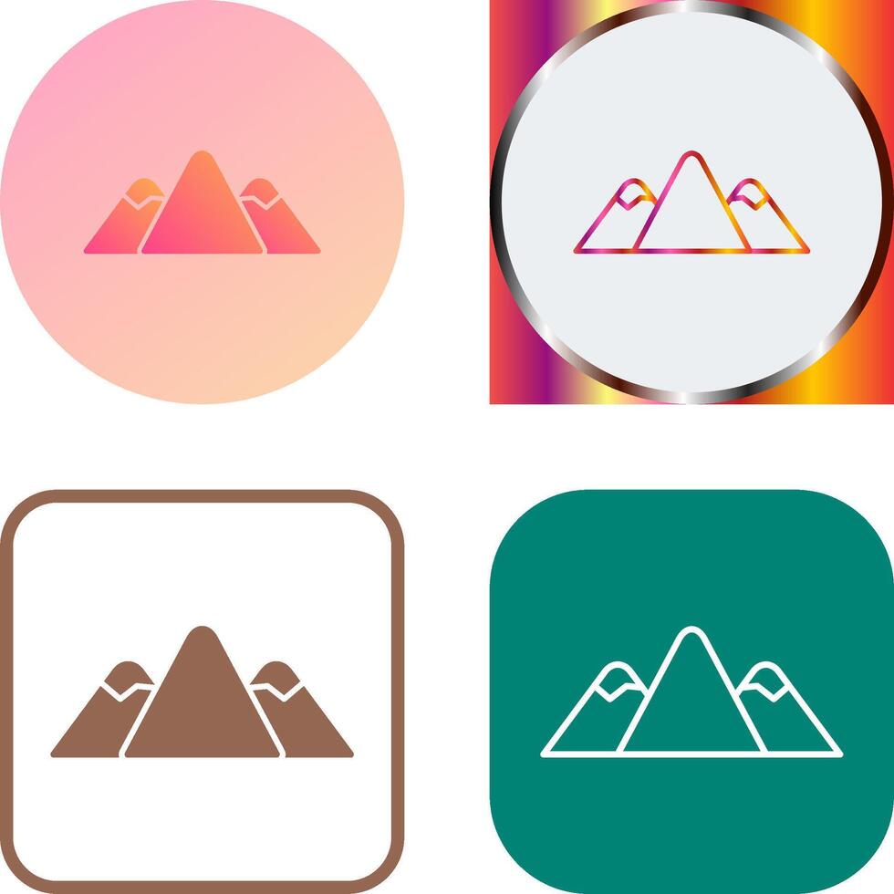 diseño de icono de montaña vector