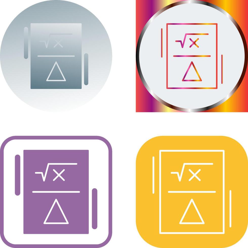 Formula Icon Design vector