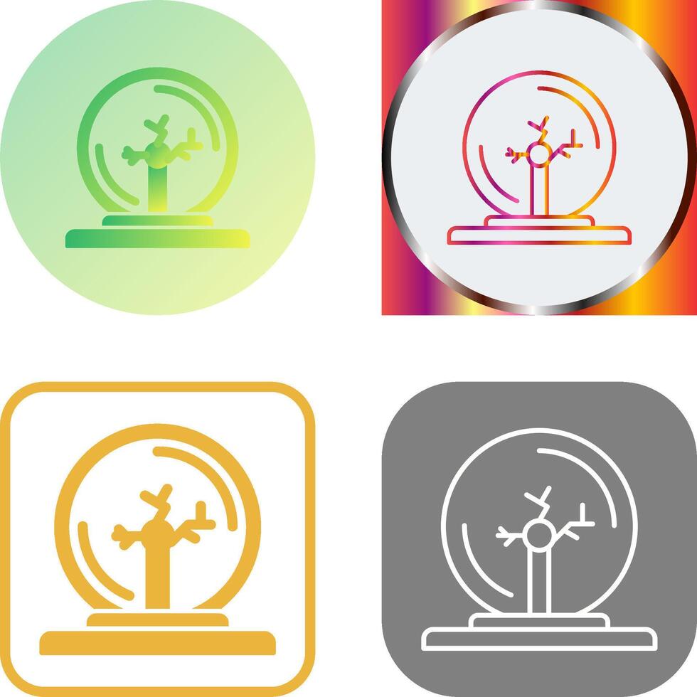 Plasma Ball Icon Design vector