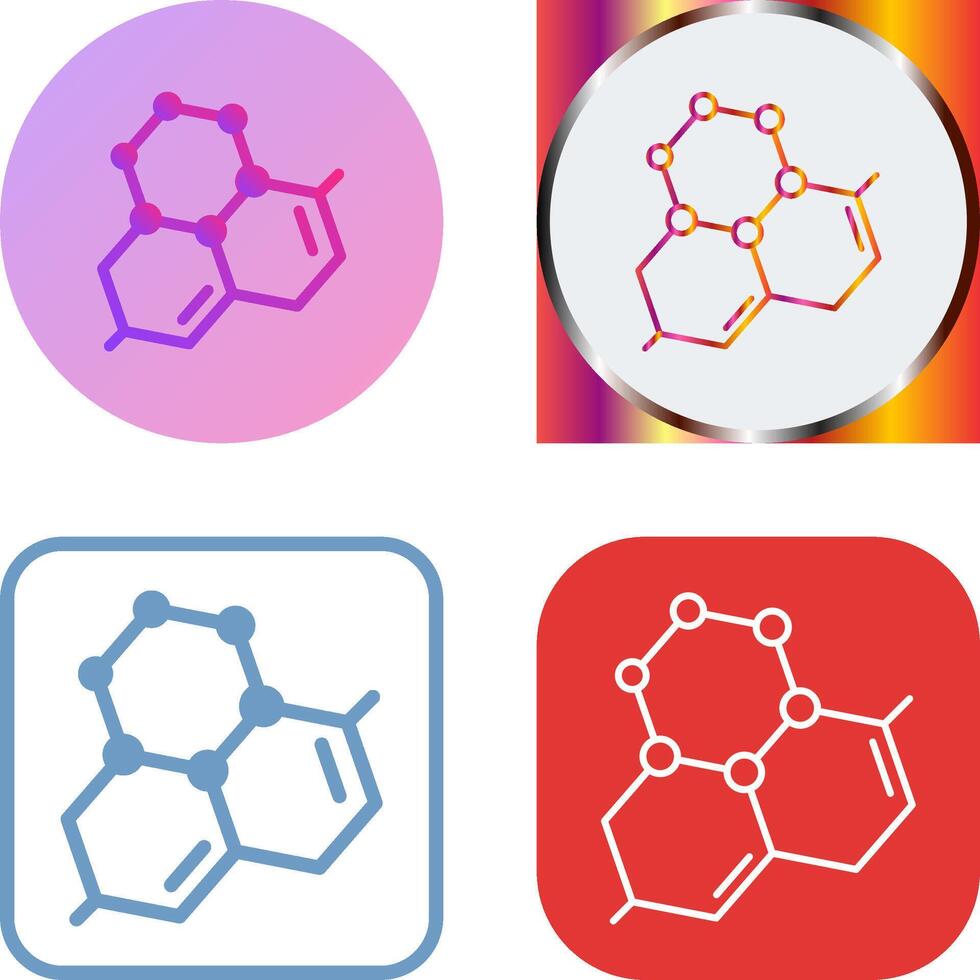 Molecule Icon Design vector