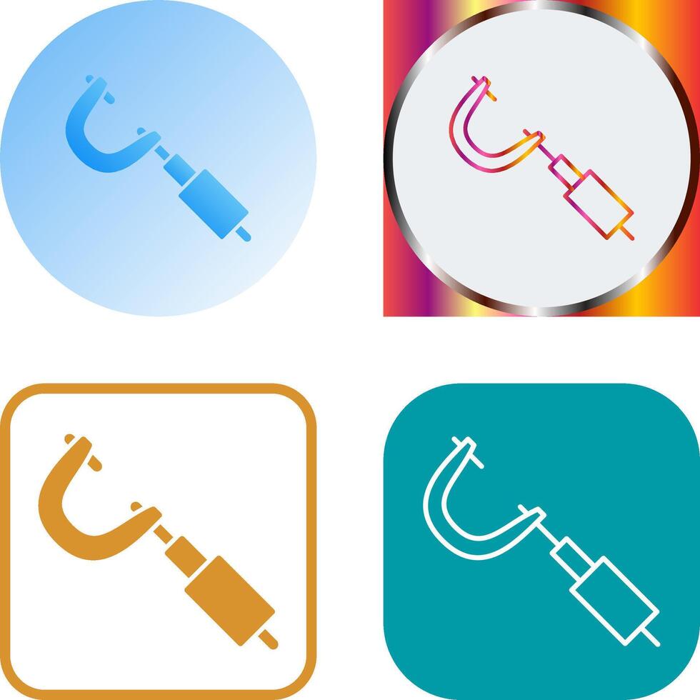 Micrometer Icon Design vector