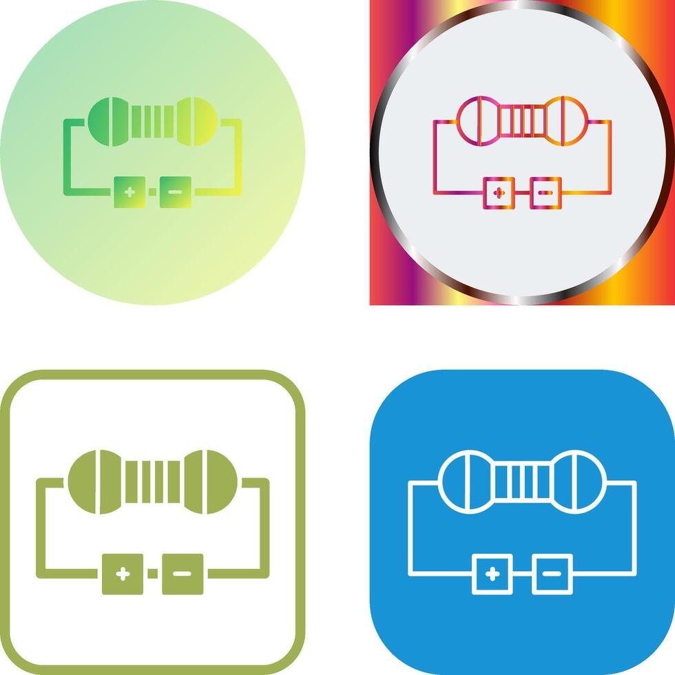 Resistor Icon Design vector