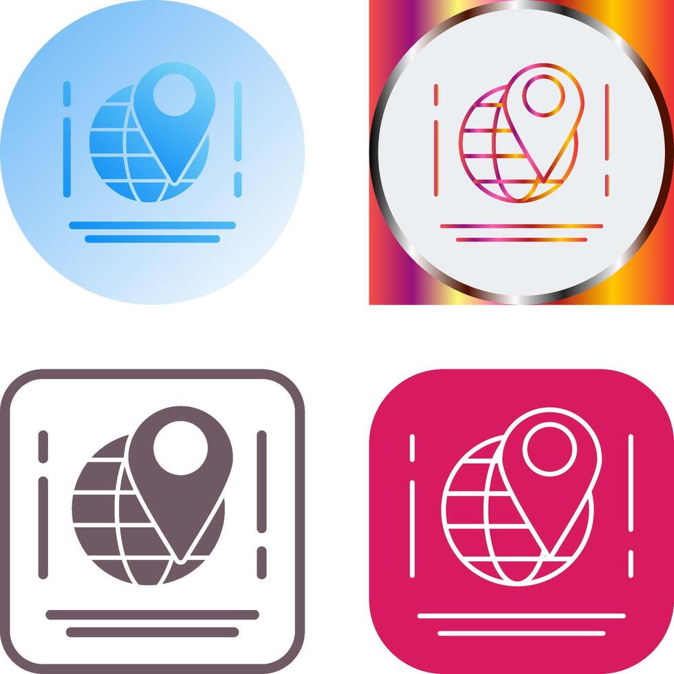 Map Icon Design vector