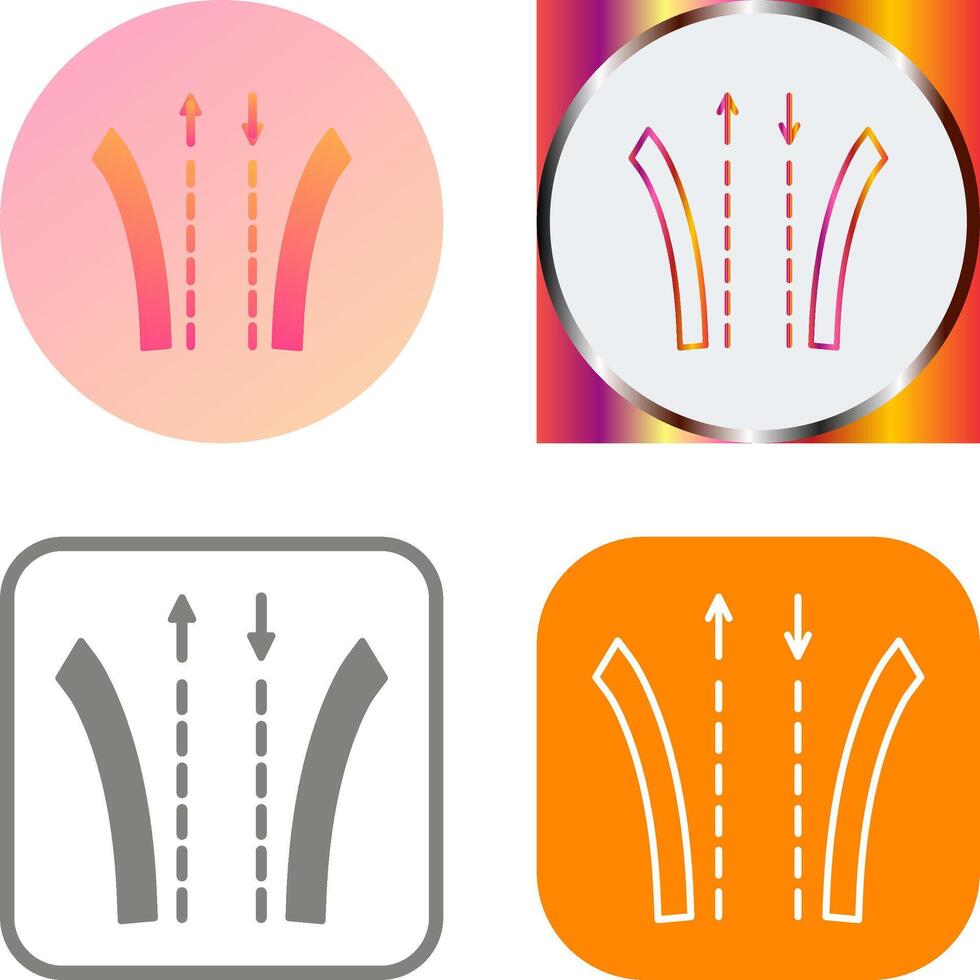 Way Icon Design vector