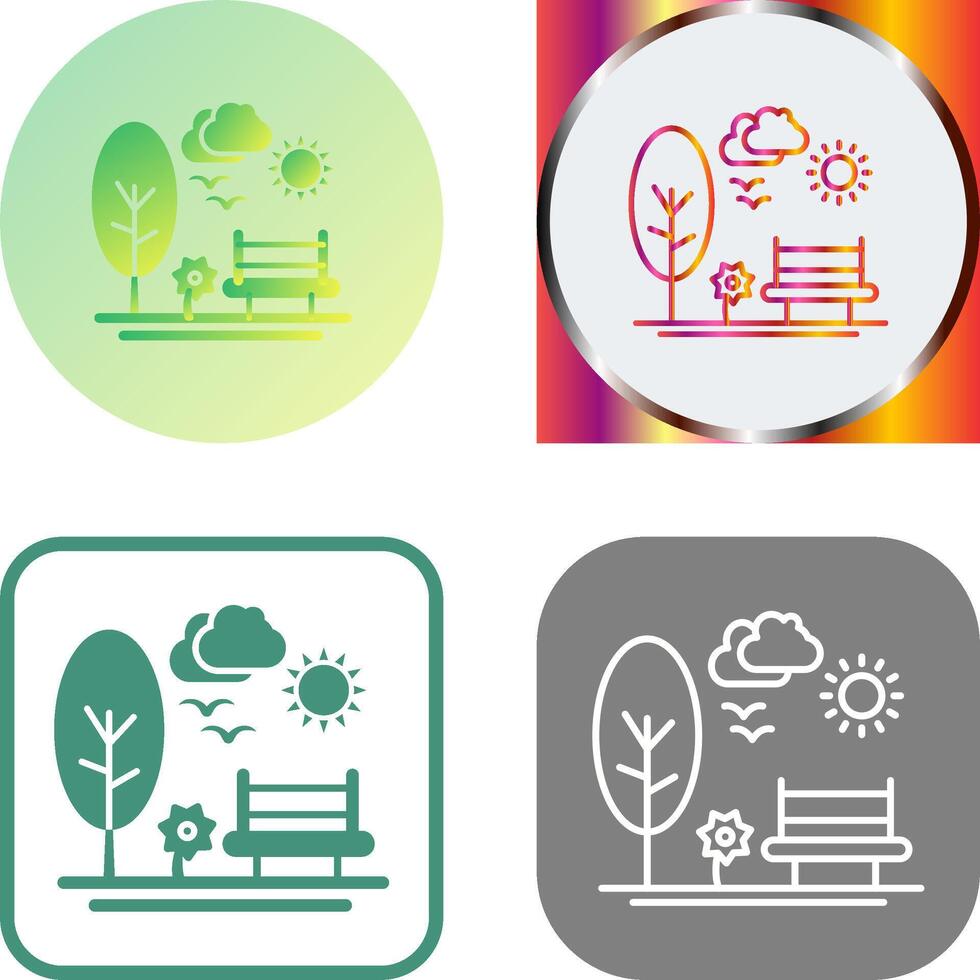 Park Icon Design vector