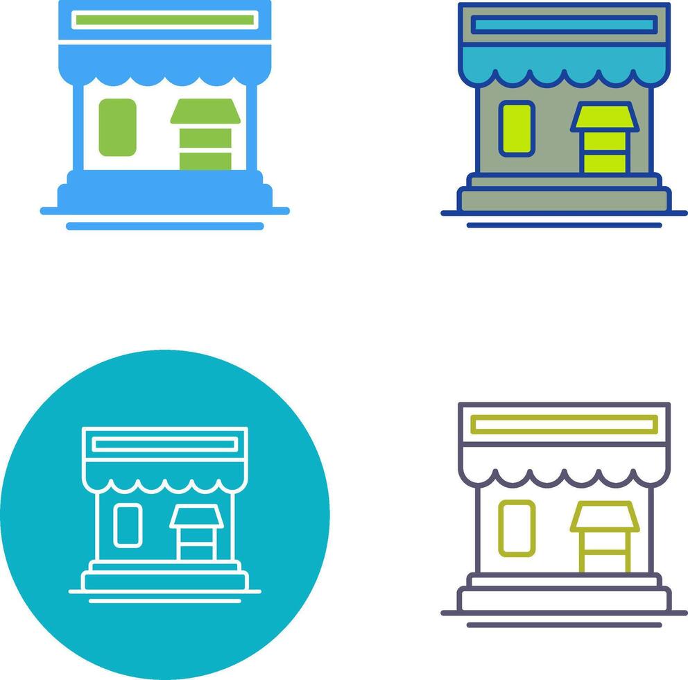 shop Icon Design vector