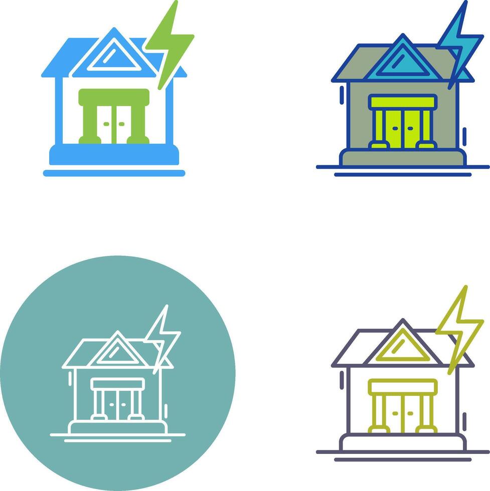 Natural Disaster Icon Design vector