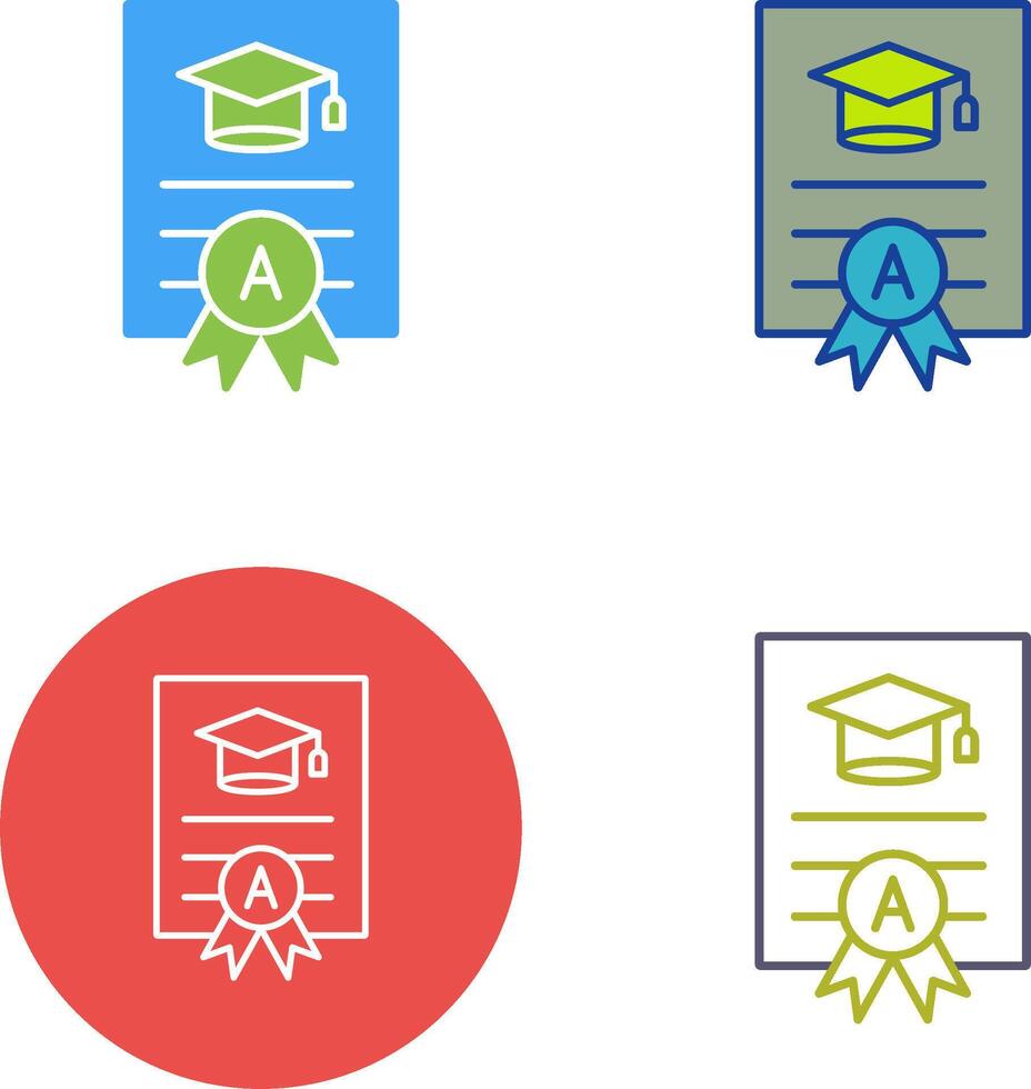 Report Card Icon Design vector