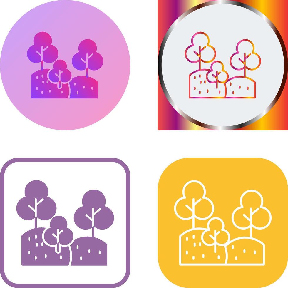 Forest Icon Design vector