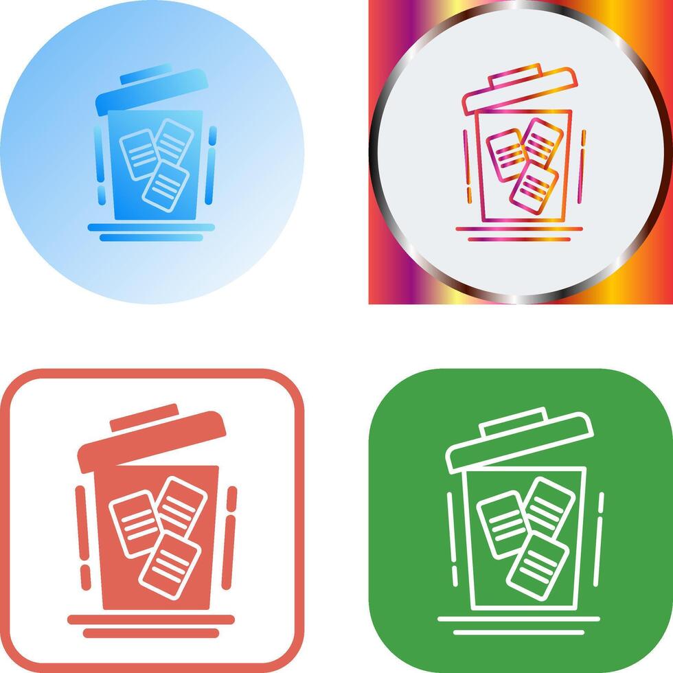 Delete Icon Design vector