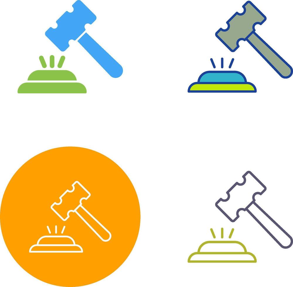 Gavel Icon Design vector