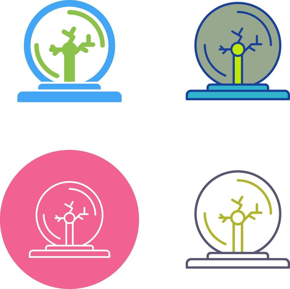 Plasma Ball Icon Design vector