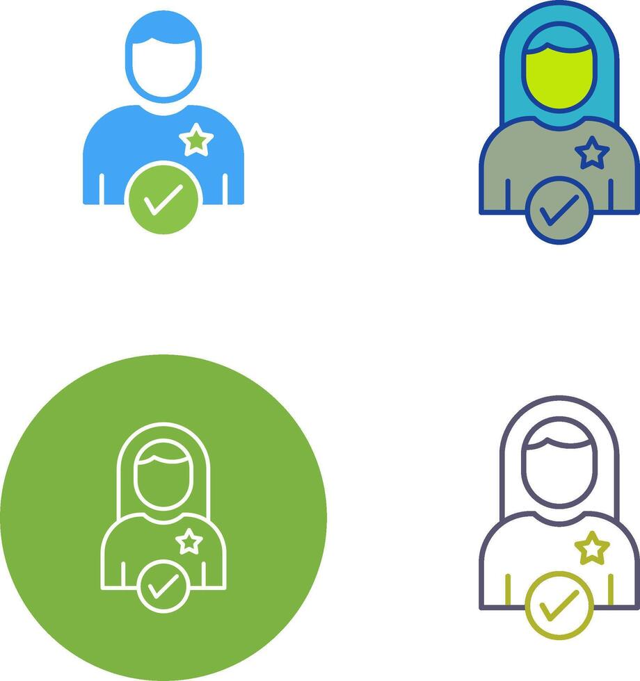 Candidate Icon Design vector