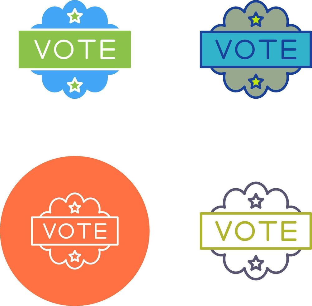 Vote Icon Design vector