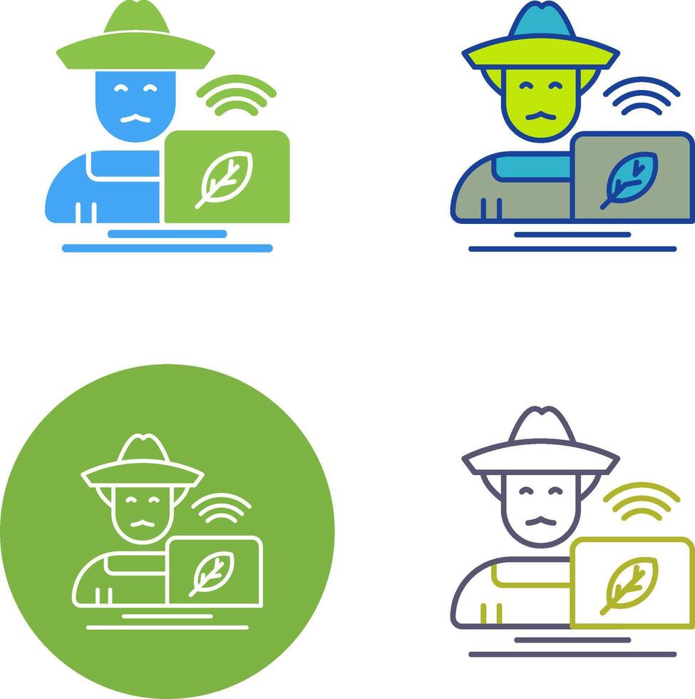 Farmer Icon Design vector