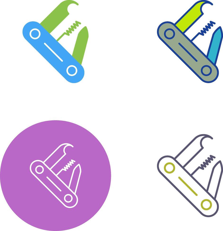 Swiss Army Knife Icon Design vector