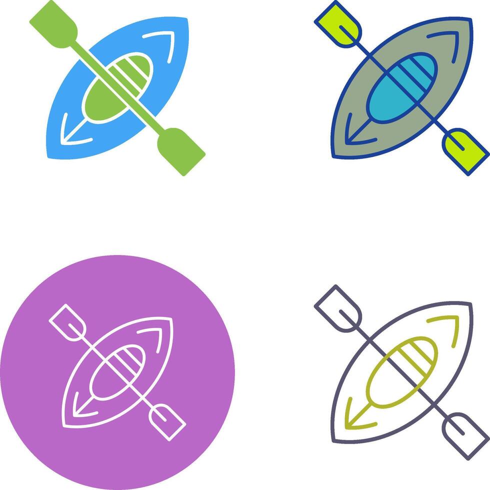 Kayak Icon Design vector