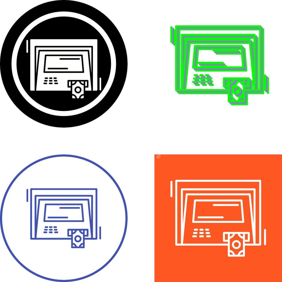 ATM Icon Design 44363708 Vector Art at Vecteezy