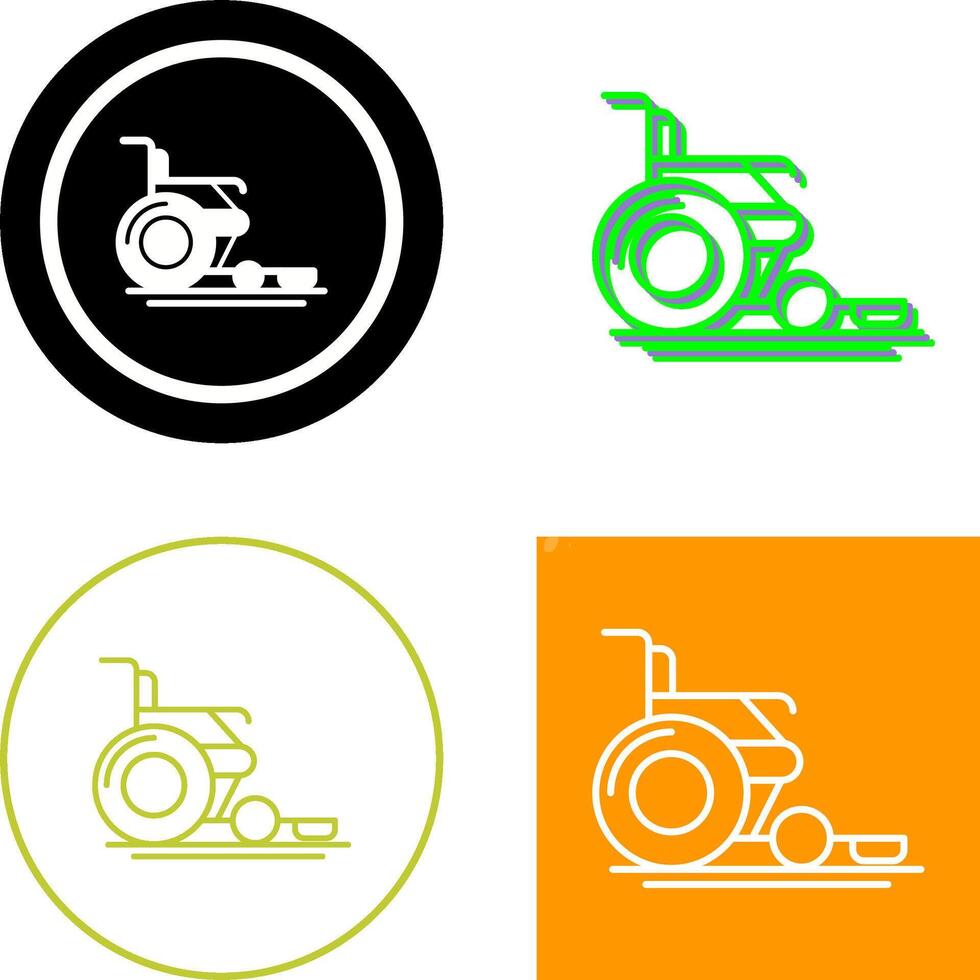 diseño de icono de silla de ruedas vector