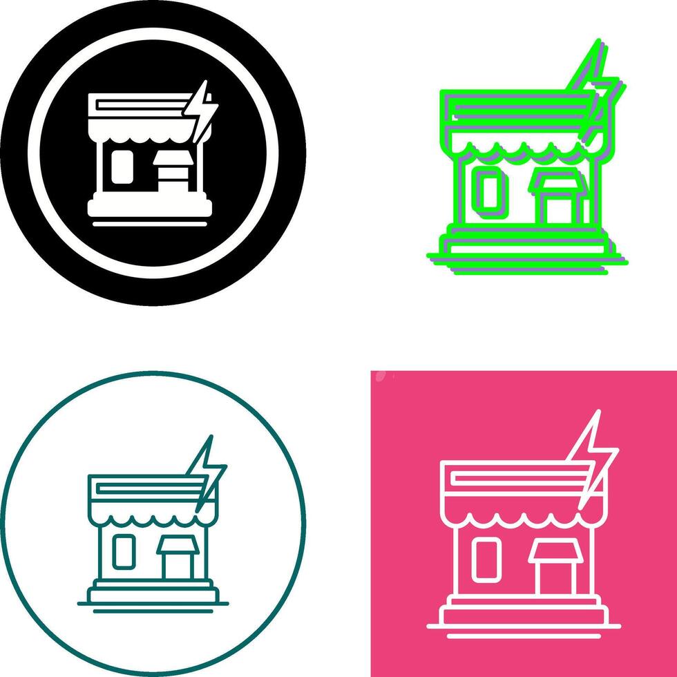 Natural Disaster Icon Design vector