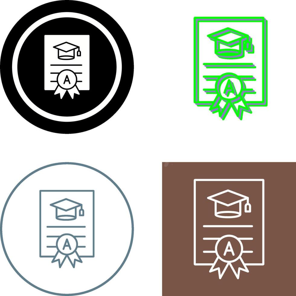 Report Card Icon Design vector