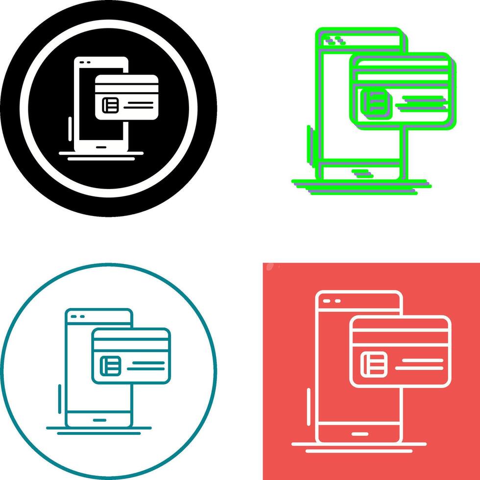 Cashless Payment Icon Design vector