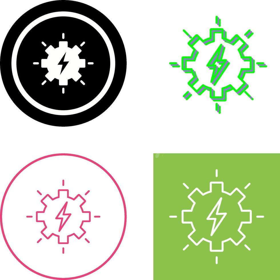 Electricity Icon Design vector