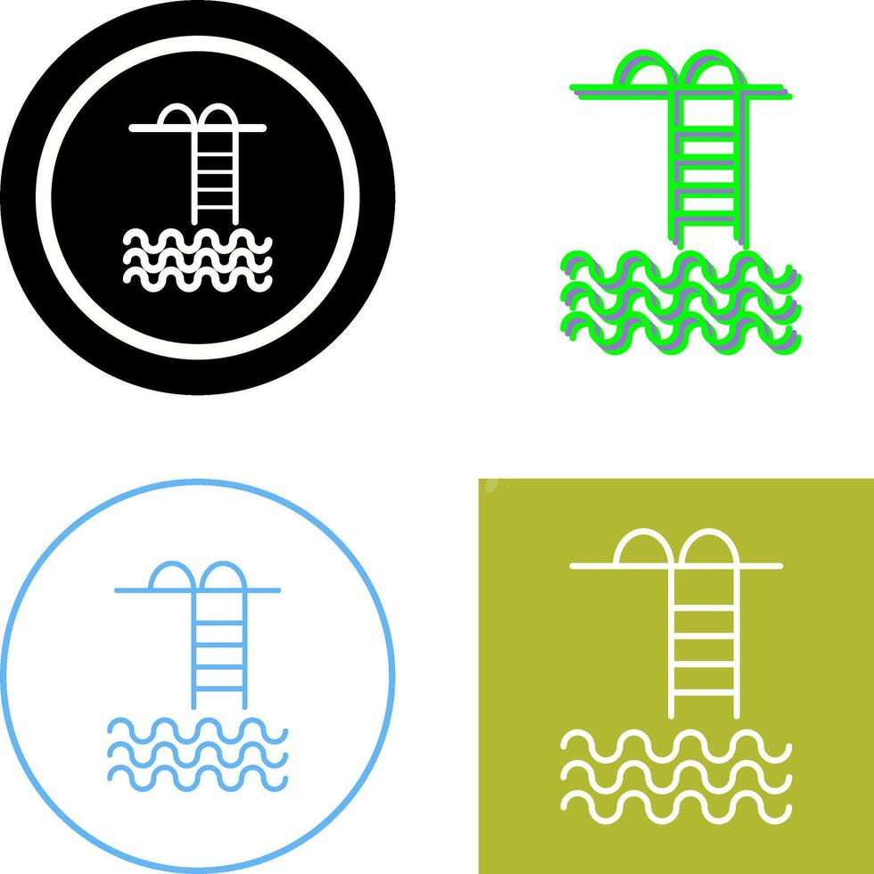 Swiming pool Icon Design vector