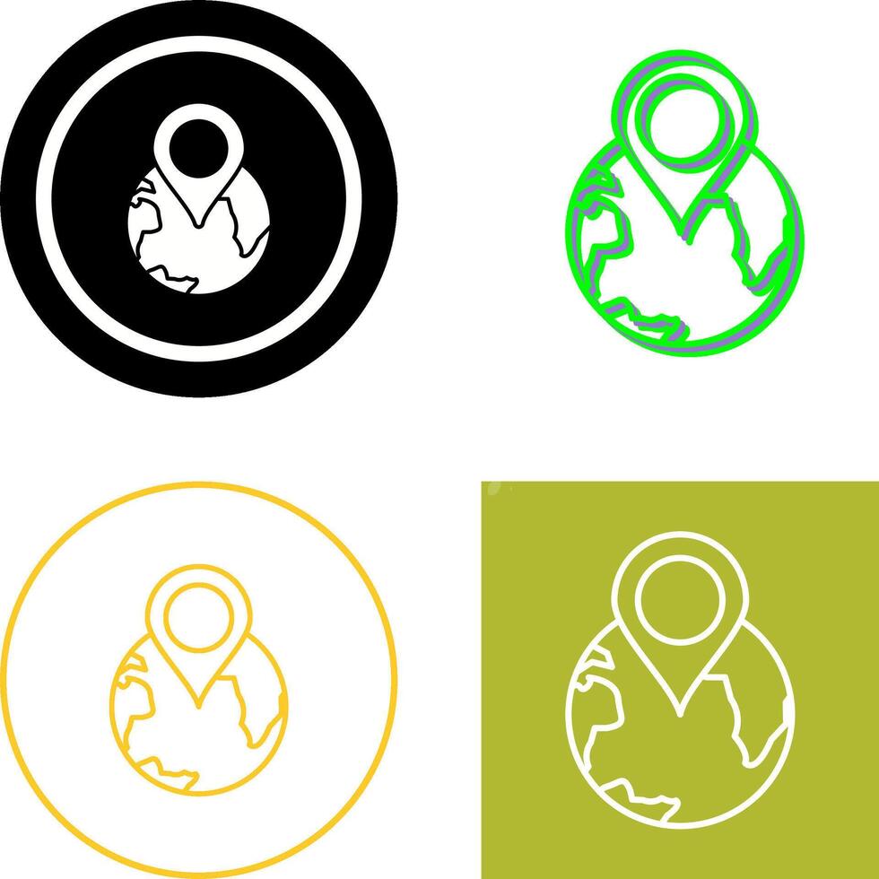 World tour Icon Design vector