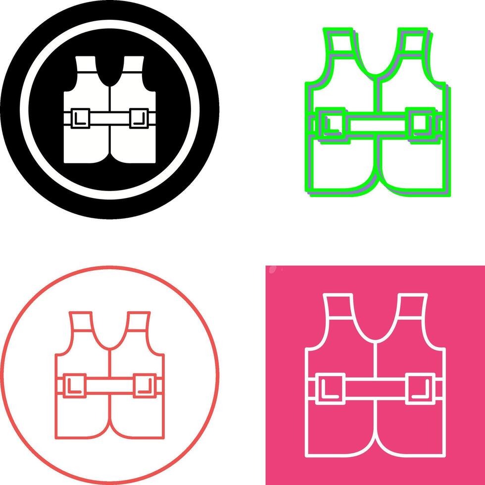 Life Jacket Icon Design vector