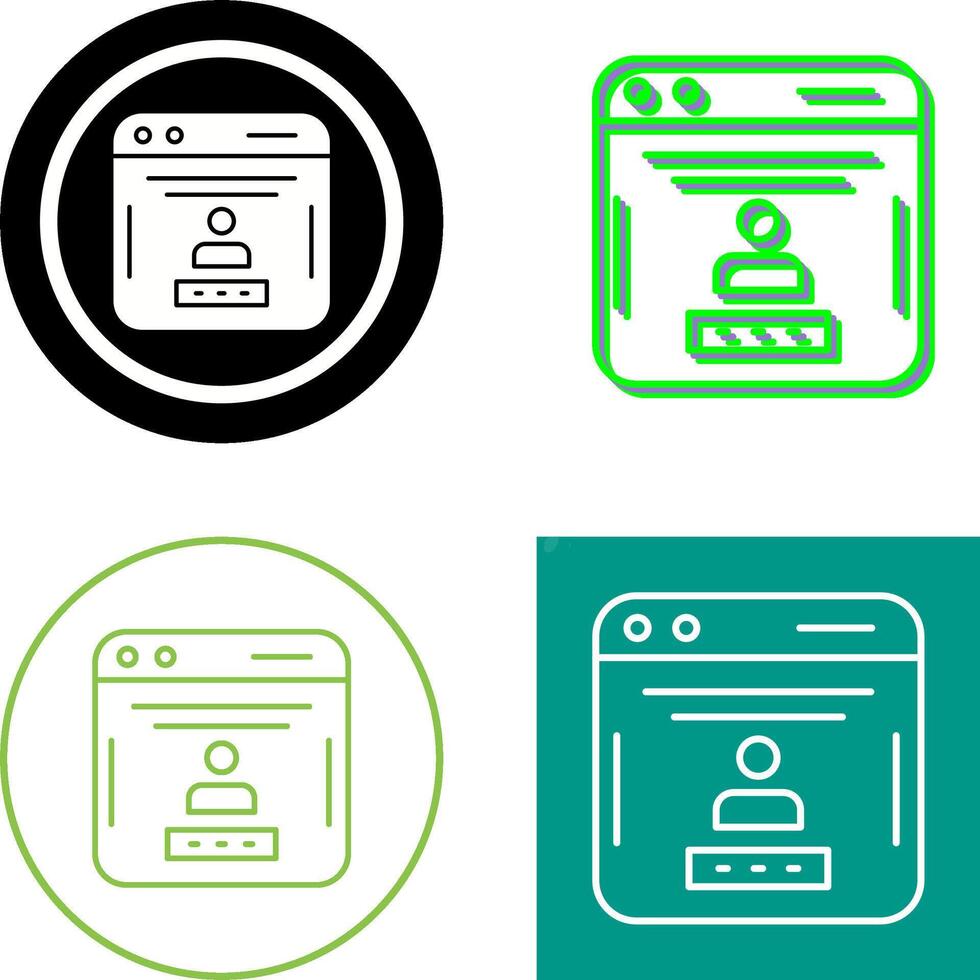 Password Icon Design vector