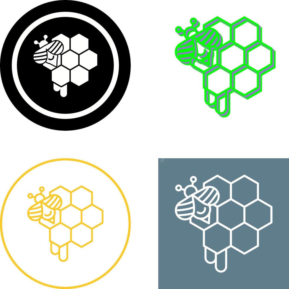 Honeycomb Icon Design vector