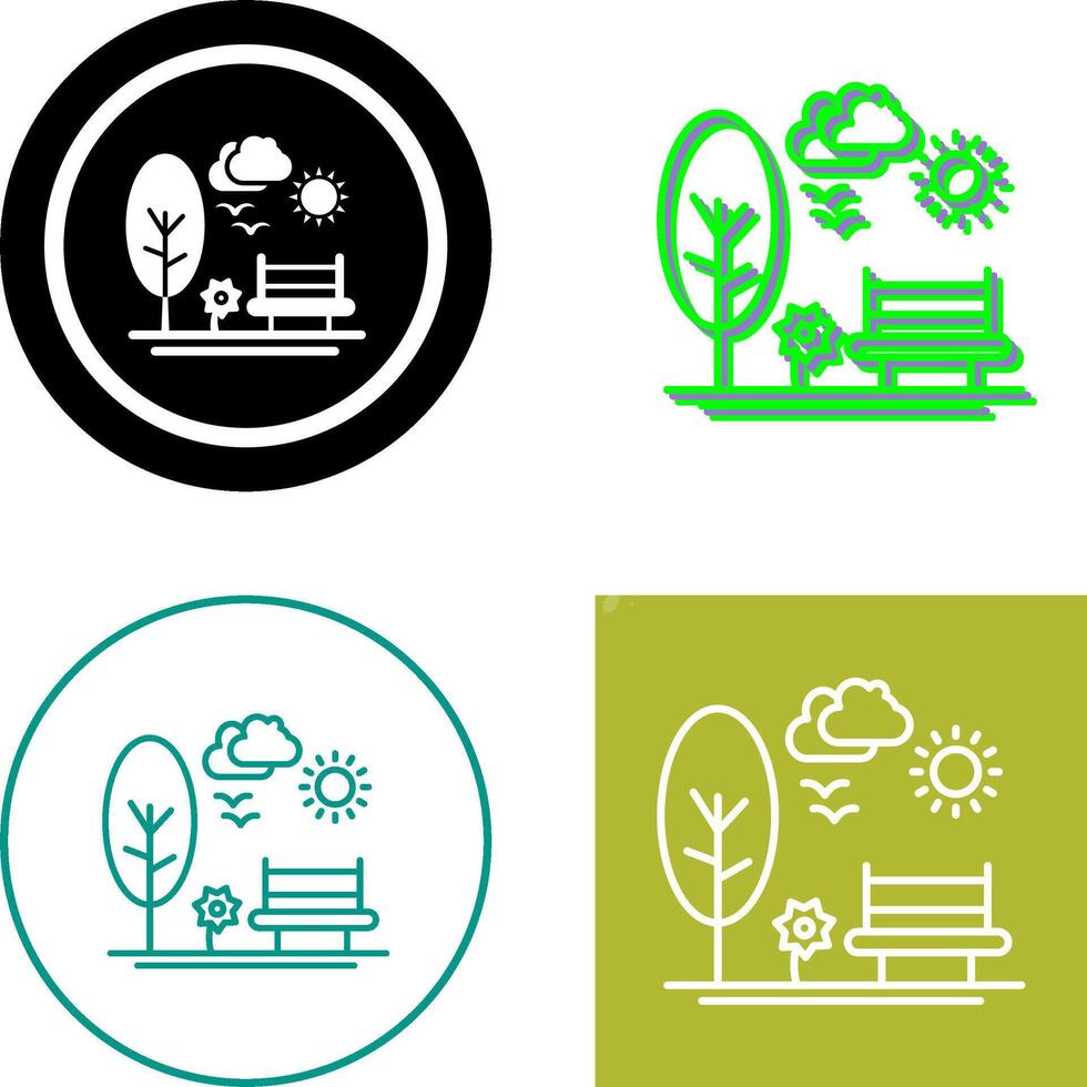 Park Icon Design vector