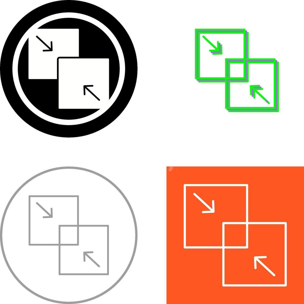 Combine Icon Design vector