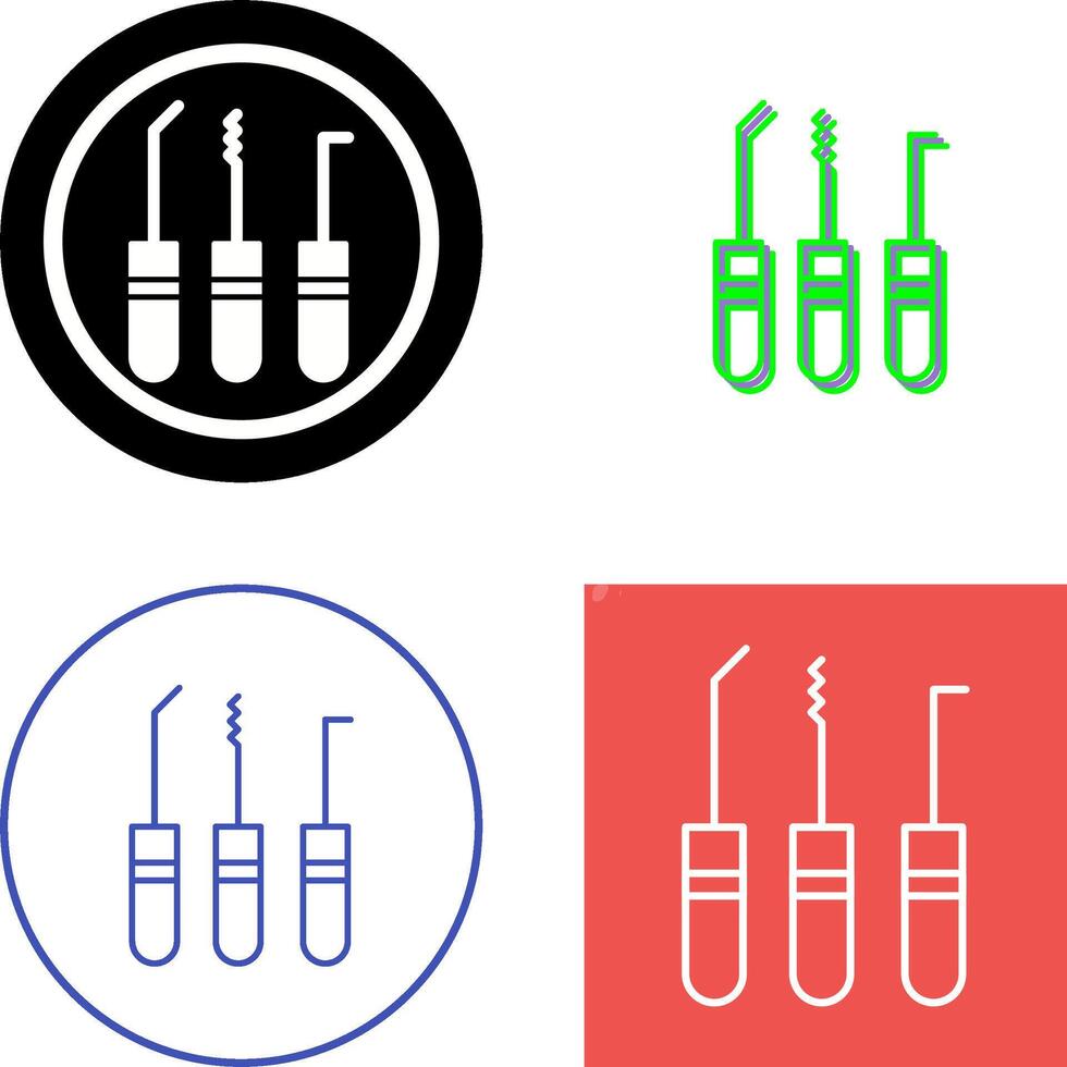 Lockpick Icon Design vector
