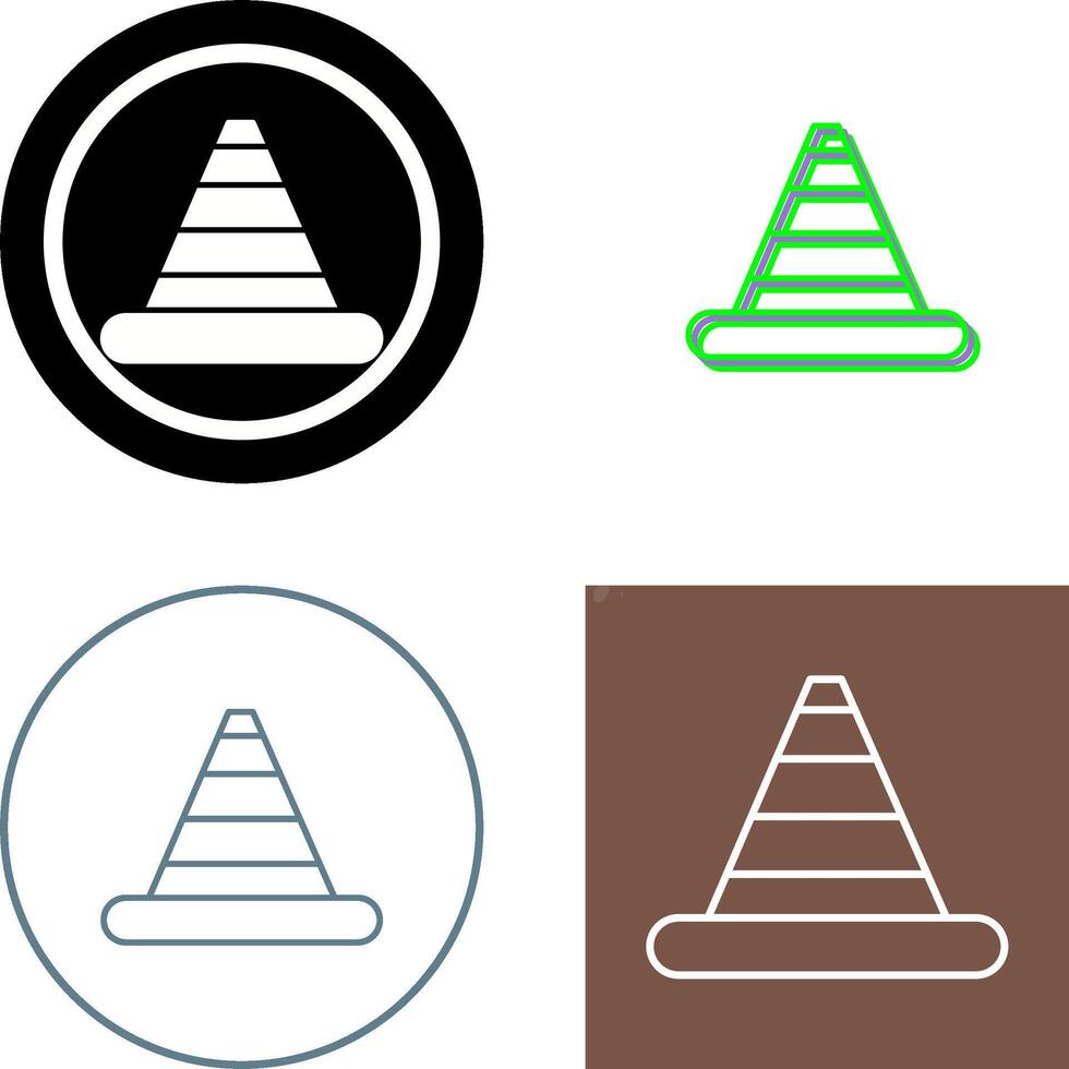 Traffic Cone Icon Design vector