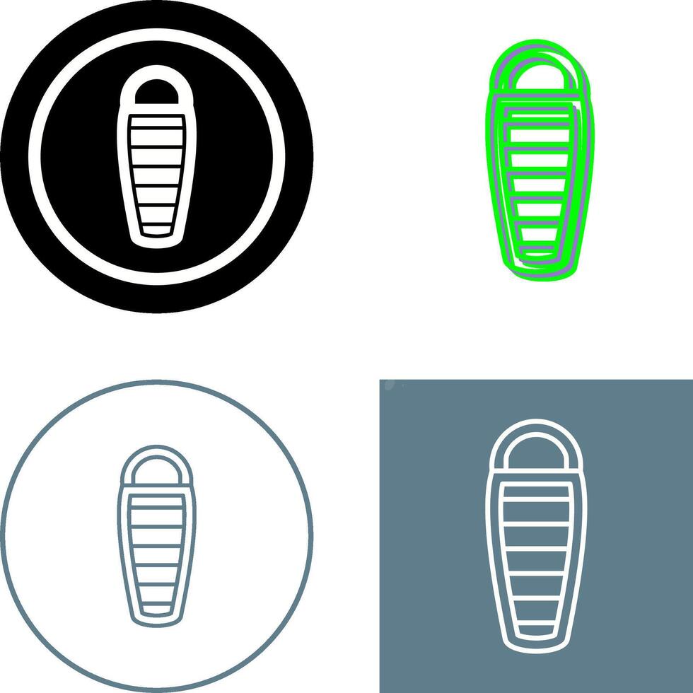 Sleeping Bag Icon Design vector