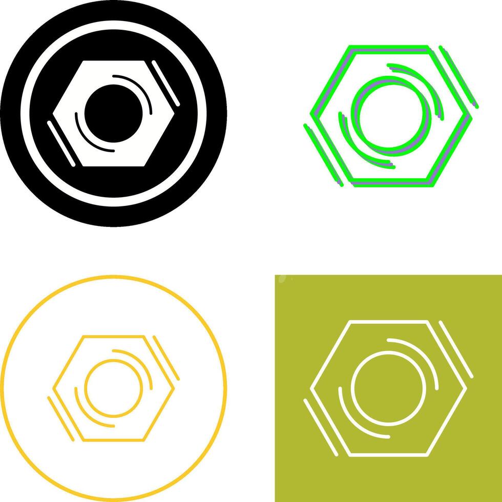 Nut Icon Design vector