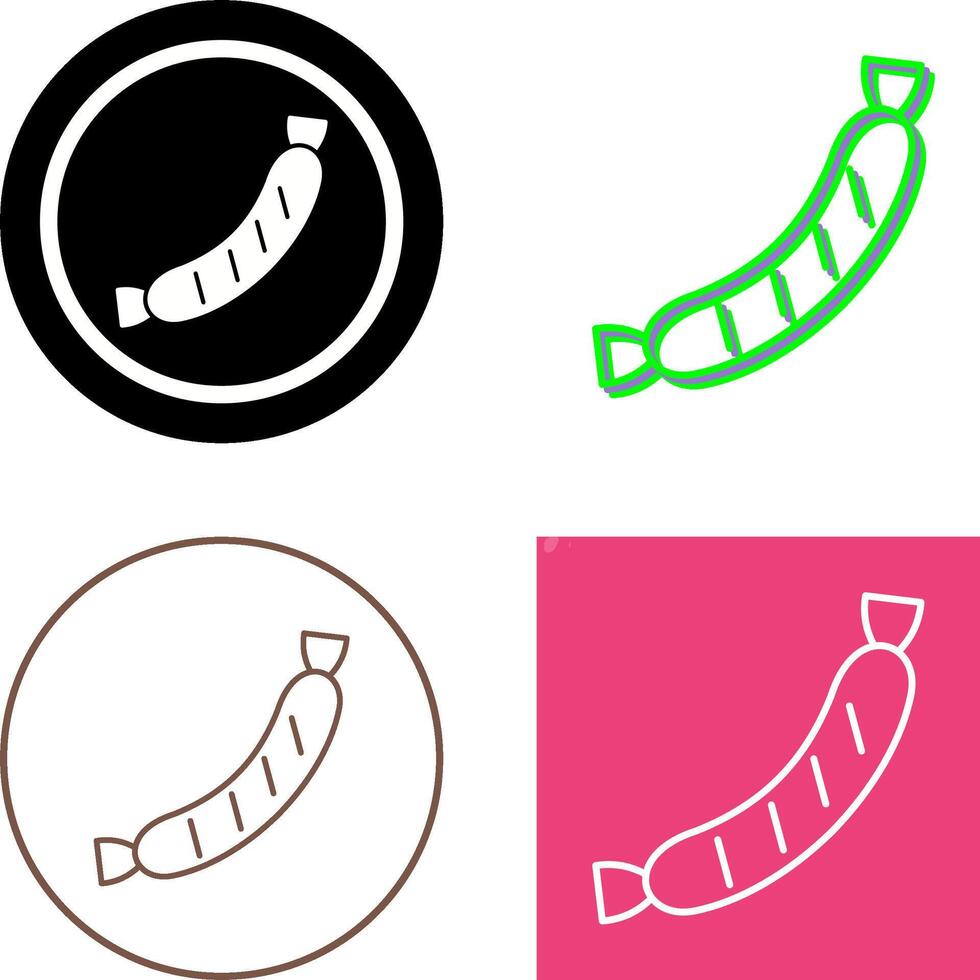 Sausage Icon Design vector