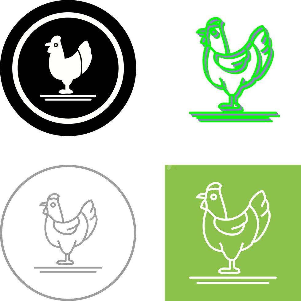 Poultry Icon Design vector