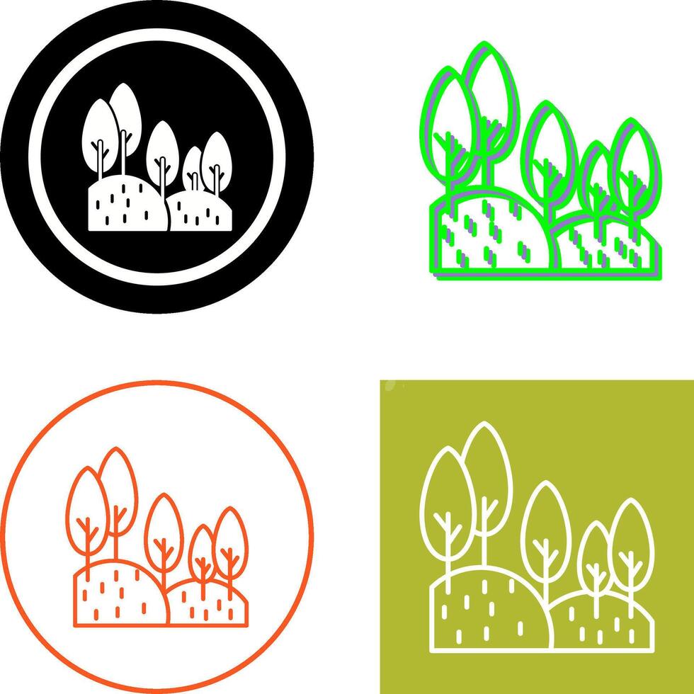 Forest Icon Design vector