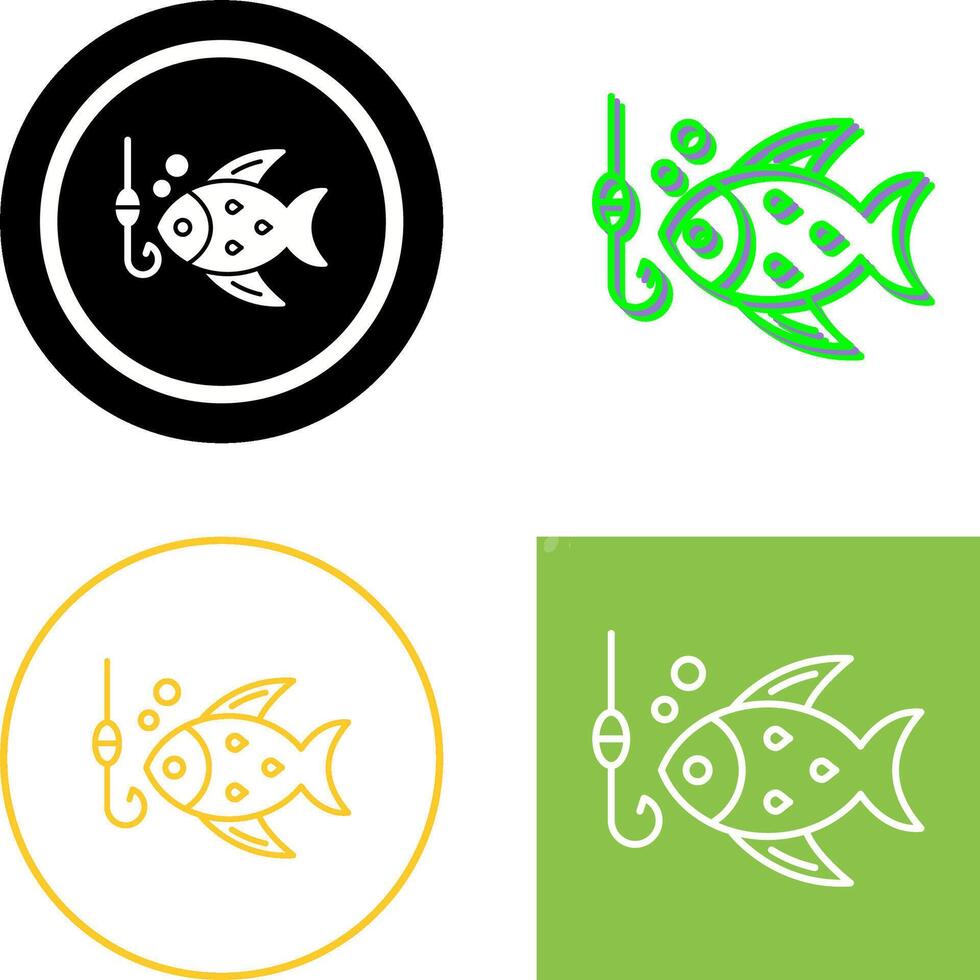 Fishing Icon Design vector